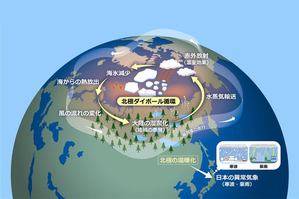 北極の温暖化を加速する「水蒸気の連鎖」を発見 ―ユーラシア大陸からの水蒸気が海氷の減少を促す可能性―